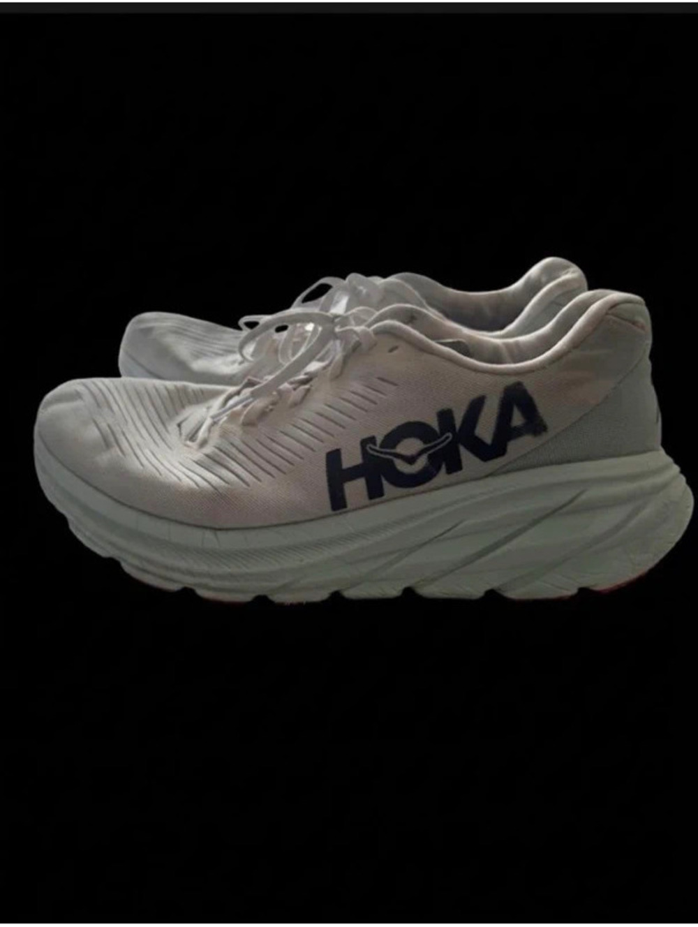 Hoka Rincon 3 Women's Running Shoes - White / Light Blue - Size US 10 / EU 42.5
